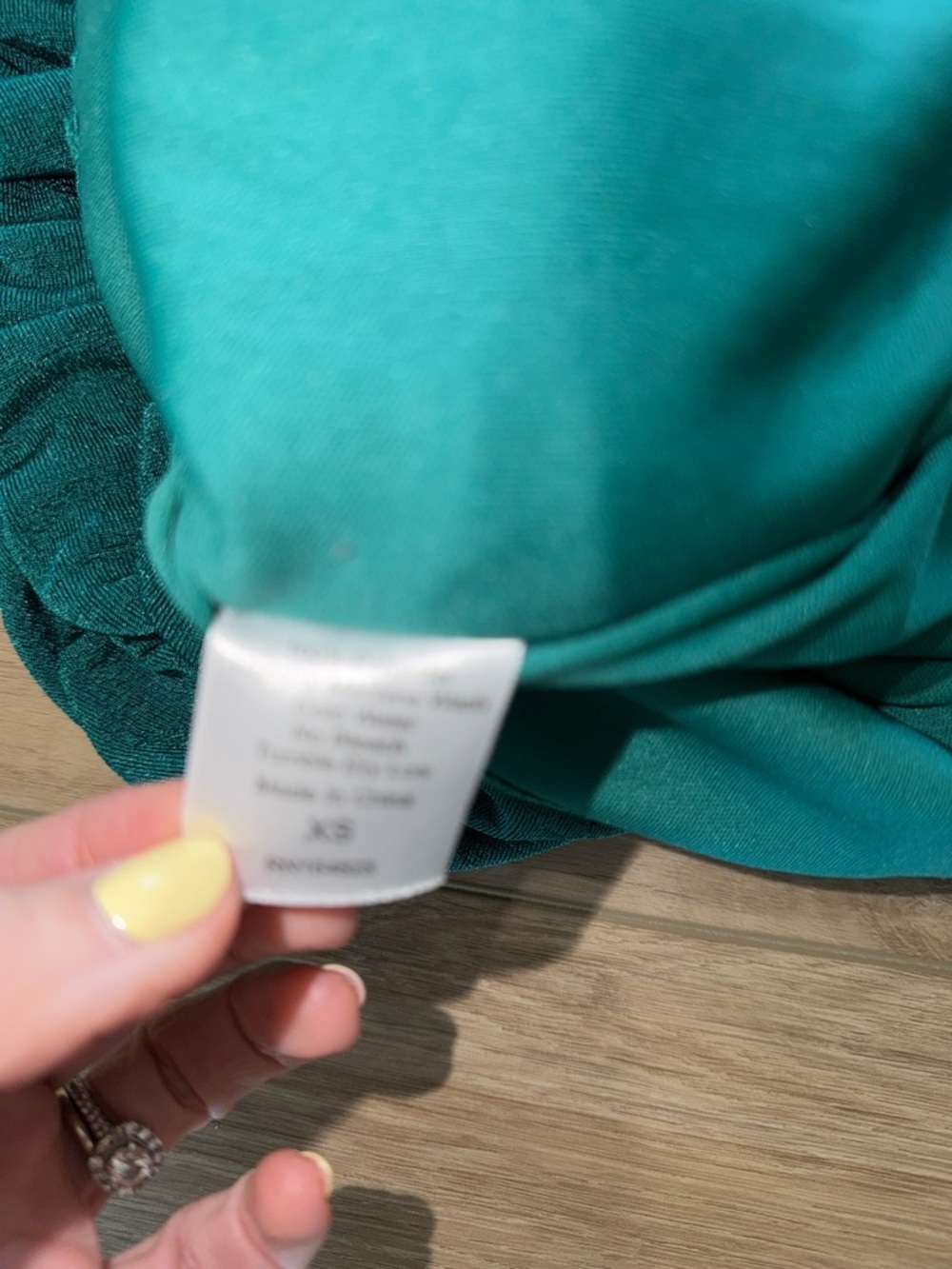 Lucy in the Sky Faye ruched one-shoulder velvet mini dress emerald ruched xsmall - Picture 6 of 6